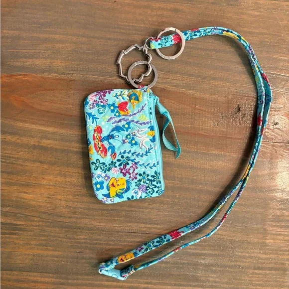 Vera Bradley The Little Mermaid Lanyard with ID Holder - Picture 2 of 3